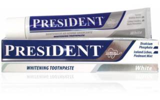 Зубная паста PRESIDENT White