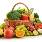 Достаточное количество овощей и фруктов